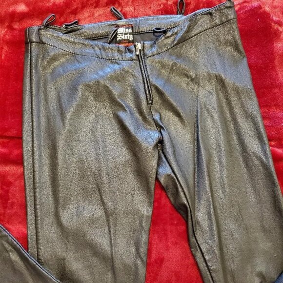Miss Sixty Pleather Pants - Picture 1 of 5